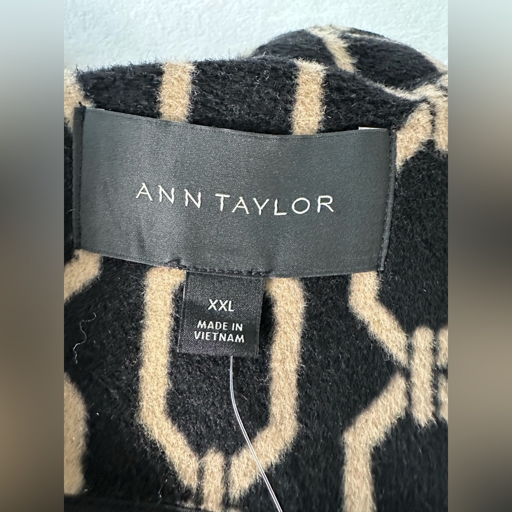 Ann Taylor Link Wool Blend Stand Collar Overcoat Size XXL - Picture 11 of 13